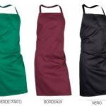 GREMBIULE PRONTA CONS. SENZA TASCA VERDE, BORDEAUX, NERO
