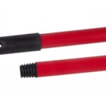 MANICO SCOPE METALLO LACCATO ROSSO CM. 130