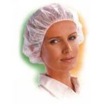 CUFFIA PLISSÈ TNT BIANCA C/ELASTICO TG. M