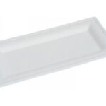 PIATTO RETT.POLP.CELL.26X13CM BIANCO 13X26 CM