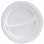 PIATTO ROT.BISCOMP.POLP.CELL. BIANCO Ø23 CM