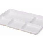 VASSOIO 5 SCOMP.POLP.CELL.320X230X24HMM BIANCO 32X23X2,4 CM