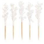 STUZZICADENTI C/FRILL BIANCO 100MM BIANCHI 100 MM