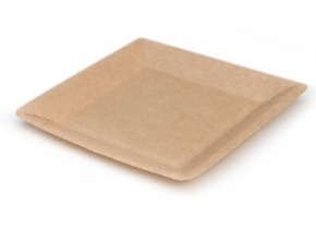 WEB_057401215.jpg PIATTO QUADR.CART. NATUR.N/SBIANC.BORDO LISCIO KRAFT 23CM - immagine 1