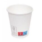 BICCHIERE BIANCO CARTONCINO+PLA ML. 90 - 3OZ