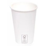 BICCHIERE BIANCO CART.+PLA 473ML-16OZ.BIOD.COMP.473 ML