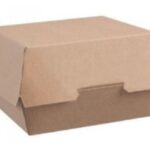 PORTA HAMBURGER CARTONCINO KRAFT 98X95 MM, H 66 MM