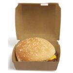 CONTENITORE X HUMBURGER CARTONCINO DA 300 GR KRAFT 15X15X8CM