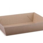 VASSOIO CARTONCINO SPESSO ENDURA BROWN 131X91X50 MM