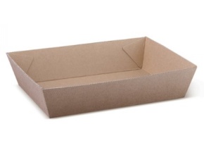 WEB_057401406.jpg VASSOIO CARTONCINO SPESSO ENDURA BROWN 180X134X45 MM - immagine 1