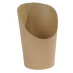 BICCHIERE CART.X PATATINE 250G+15PE KRAFT DIAM.60MM, H 120MM