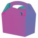 SCATOLA DECORATA "MEAL BOX" VIOLA 152X100X102 MM