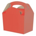 SCATOLA DECORATA "MEAL BOX" ROSSO 152X100X102 MM