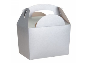 WEB_057401458.jpg SCATOLA DECORATA "MEAL BOX" ARGENTO 152X100X102 MM - immagine 1