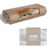 SACCHETTO CART. FILM TRASPARENTE STAMPA KRAFT 213X78X48MM