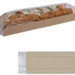 SACCHETTO CART. FILM TRASPARENTE STAMPA KRAFT 285X70X30MM