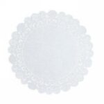 PIZZO ROT.CARTA SMERLATO BIANCO 23 CM