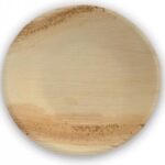 PIATTO ROT.FOGLIA PALMA NATURALE Ø23 CM