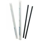 CANNUCCE RIGIDE PLA COL.NERO 8X210MM IMB.SING.NERO 8X21CM