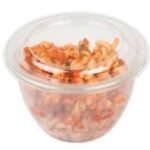 CONTENITORE STONDATO "DELIGREEN" RPET TRASPARENTE 550 ML