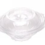 VASCHETTE ROTONDE PET C/COPERC.INCERN.REMOV.TRASP.115 H 60