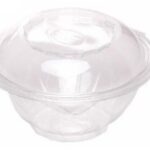 VASCHETTE ROTONDE PET C/COPERC.INCERN.REMOV.TRASP.160 H 60