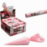 SACCAPOCHE MONOUSO POLIETILENE ROSA 30X17 CM