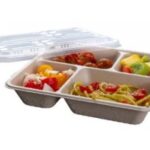 COPERCHIO POLIPROPILENE X VASSOIO 4 SCOMP.TRASPAR. 220X240