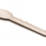 CUCCHIAIO IN POLPA DI CELLULOSA PFAS FREE BIANCO 16 CM