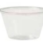 CONTENITORE MONOPORZIONE PET 113ML TRASP. Ø 74 X46HMM 113ML