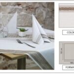 TOVAGLIA 100X100 AIRLAID METROPOLITAN CACAO