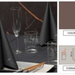 TOVAGLIOLO AIRLAID BIO LEAF POCKET 40X40 CAPPUCCINO