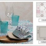 TOVAGLIA 100X100 AIRLAID PANAREA BORDEAUX