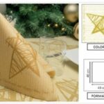 TOVAGLIOLO NOEL 40X40 CM ORO