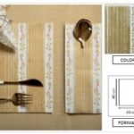 TOVAGLIOLO GOCCE DI NATALE 40X40 CM ORO