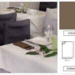 TOVAGLIOLO AIRLAID MINOTTO P/4 DECORATO 20X40 CAPPUCCINO