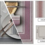 TOVAGLA AIRLAID AURIS 100X100 BORDEAUX