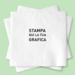 TOVAGLIOLO 25X25 BIANCO 2 VELI 1/2 COLORI