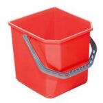 SECCHIO PLASTICA PER CARRELLI ROSSO LT. 25
