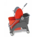 CARRELLO PLASTICA 2 SECCHI S/STRIZZATORE - COMPACT" SKY"