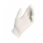 GUANTI LATTICE "LATEX" BIANCO C/POLVERE TG. L - 8/8,5