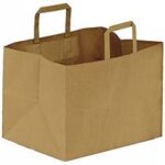 BORSE SHOPPERS 28X16 H. 30 CARTA AVANA C/MANIGLIA