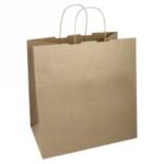 BORSE SHOPPERS 36X22 H. 33 CARTA AVANA C/MANIGLIA