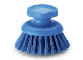 WEB_197400004.jpg SPAZZOLA ROTONDA BLU DIAMETRO MM. 120X120X105 "HYGIENE" - immagine 1