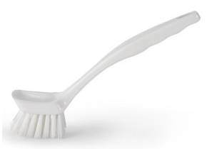 WEB_197400025.jpg SPAZZOLA LAVAPIATTI C/MANICO BIANCA CM. 23,5 "HYGIENE" - immagine 1