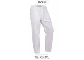WEB_212100286.jpg PANTALONE UNISEX BIANCO INFERMIERE ALIMENTARE TG. XS-3XL - immagine 1