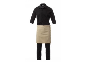 WEB_212100762.jpg GREMBIULE SHOP UNISEX ALLA FRANCESE KAKI TG. UNICA - immagine 1