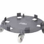 BASE CORALLO ACCIAIO GIREVOLE RUOTE CONTENITORE S/COPERCHIO