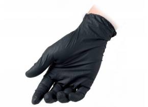 WEB_291100000.jpg GUANTI NITRILE REFLEXX R78 NERO S/P. TG. S - 6/6,5 - immagine 1