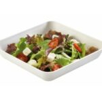 ASSIETTE CARRÉE PULPE DE CANNE 192X192X35 MM